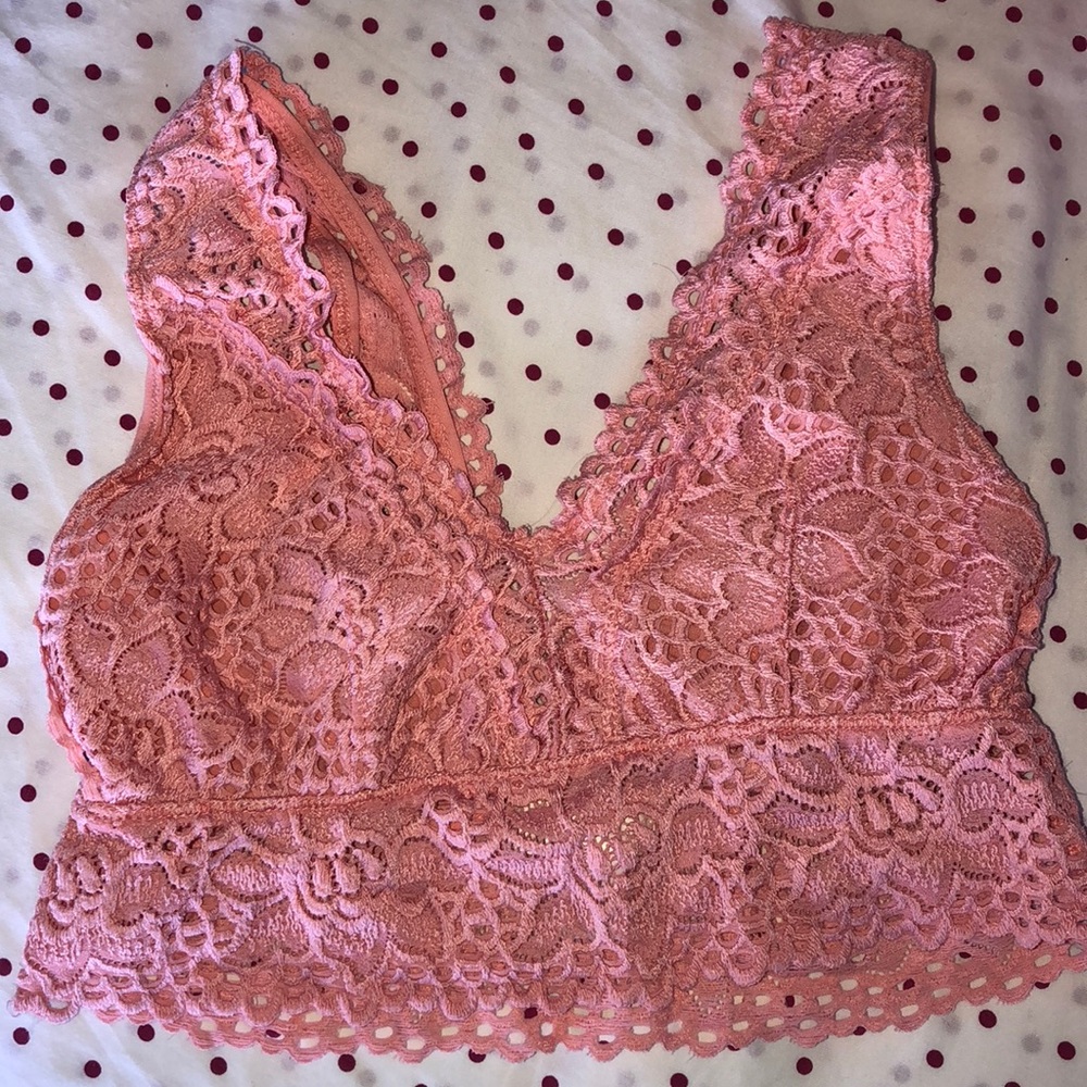 Pink bra!